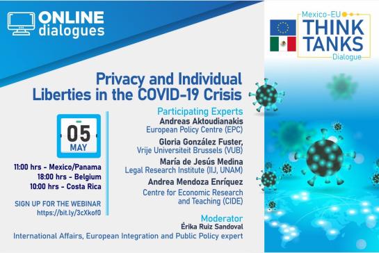 Logo of Webinar EU-Mexico Dialogue ThinkTanks